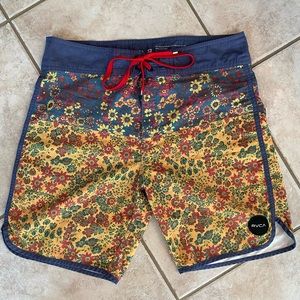 RVCA Boardshorts with Floral Design